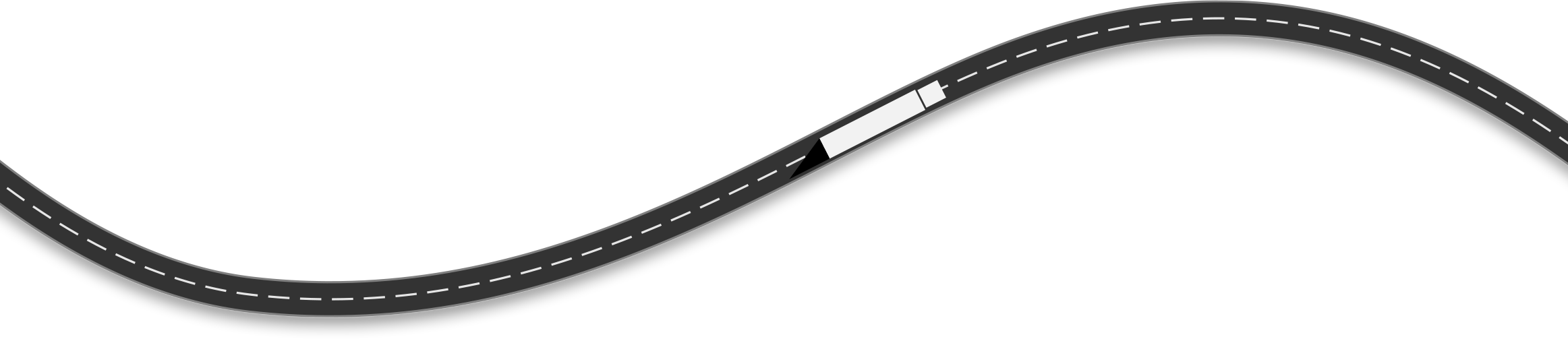 Stylized road with moving truck, symbolizing Classic Pianos' delivery service for new and used pianos.