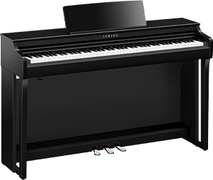 Yamaha Arius YDP-145 digital piano in black, featuring graded hammer standard action and synthetic ebony keys.