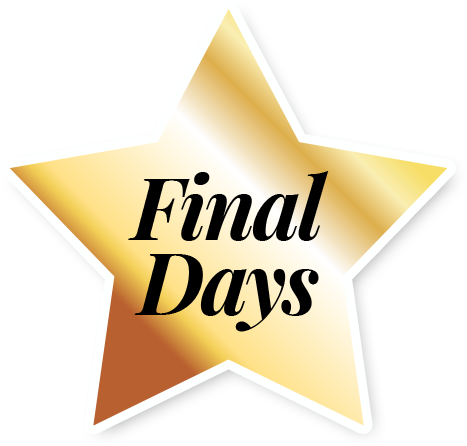 Final Days Sale Star Badge for Classic Pianos Portland Event, Limited-Time Piano Offers Available