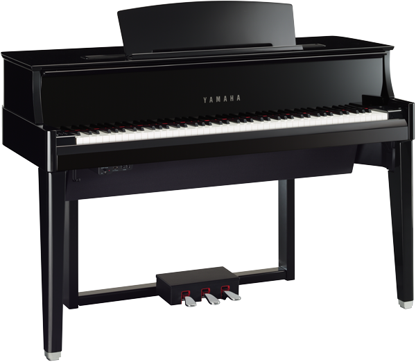 Yamaha AvandGrand N1X hybrid piano angle view